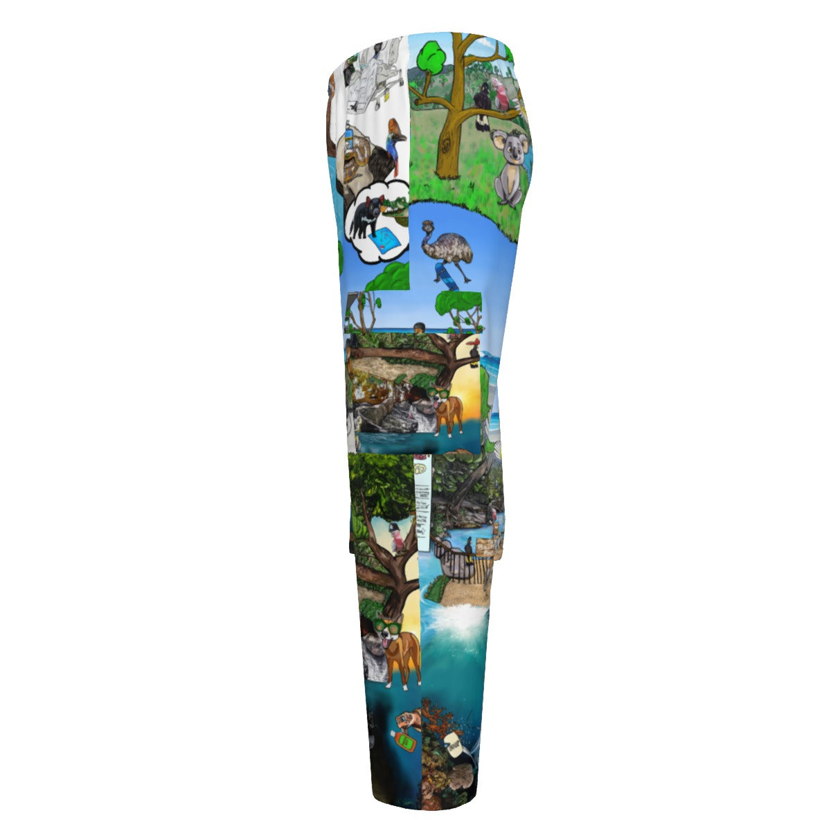 All-Over Print Unisex Scrub Set With Six Pocket